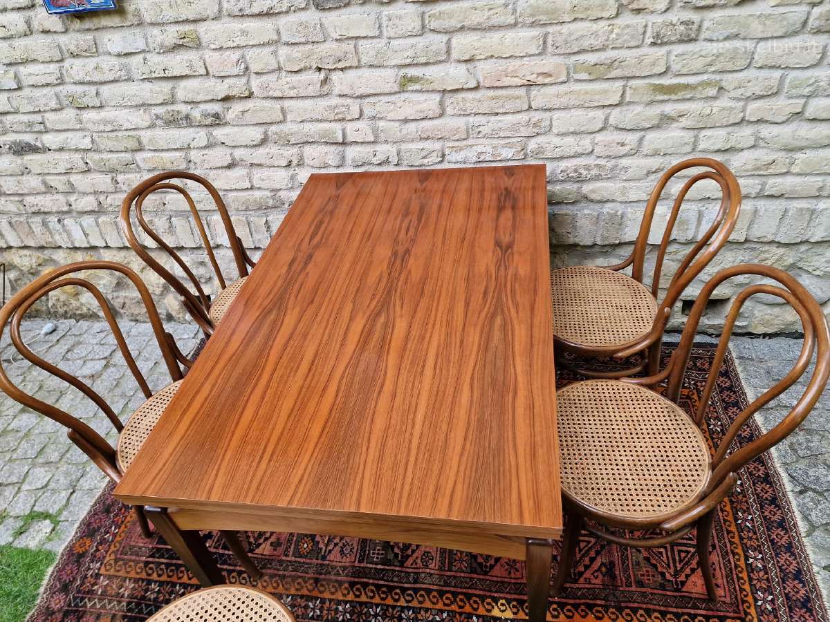 Vintažinis mid century valgomojo stalas - nuotraukos Nr. 30