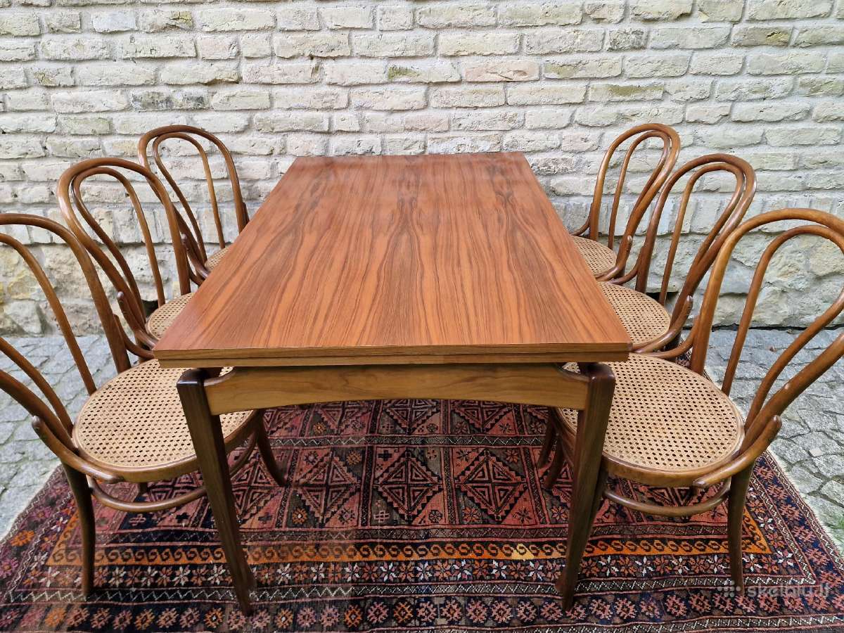 Vintažinis mid century valgomojo stalas - nuotraukos Nr. 31