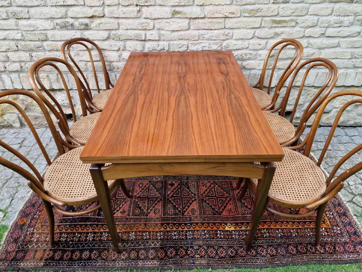 Vintažinis mid century valgomojo stalas - nuotraukos Nr. 32