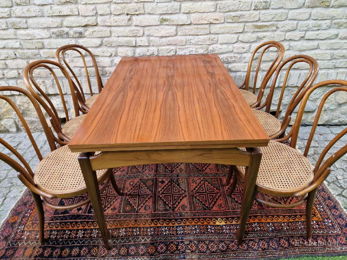 Vintažinis mid century valgomojo stalas - nuotraukos Nr. 35