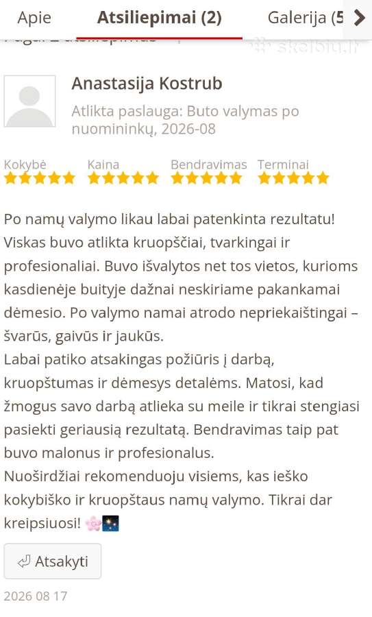 Valymo paslaugos Vilniuje - nuotraukos Nr. 8