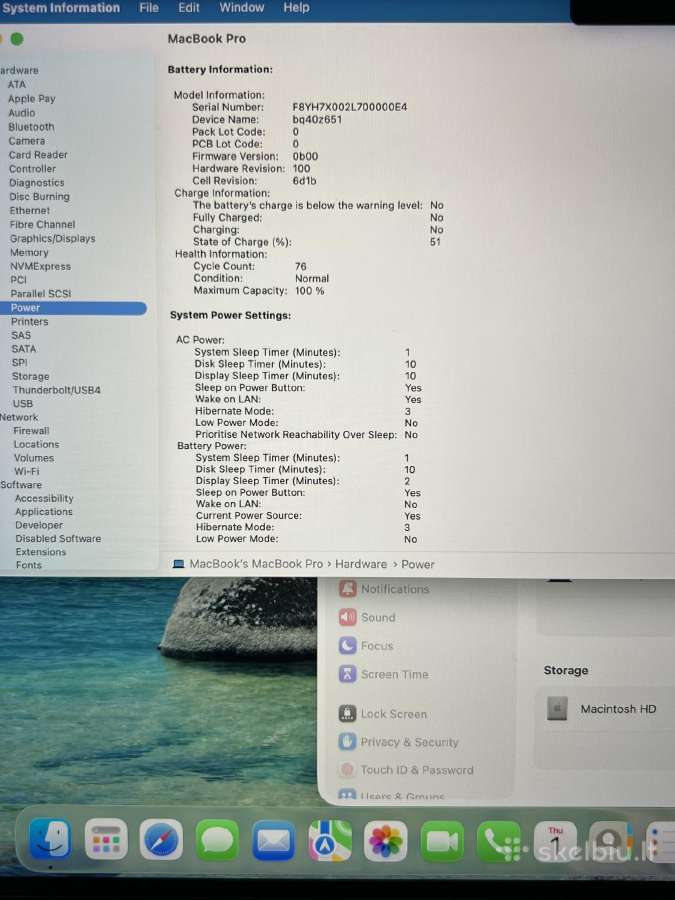 MacBook Pro 14-inch m3 36 512 - nuotraukos Nr. 9