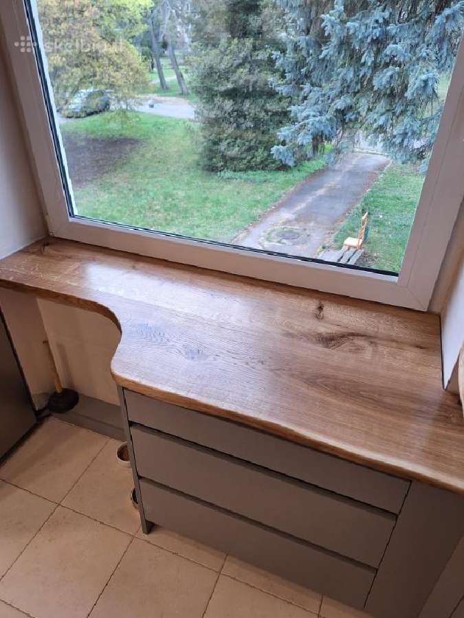Plačios obliuotos ažuolo lentos stalviršiai stalai - nuotraukos Nr. 28