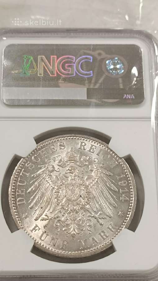 1914a Germany 5m - nuotraukos Nr. 2