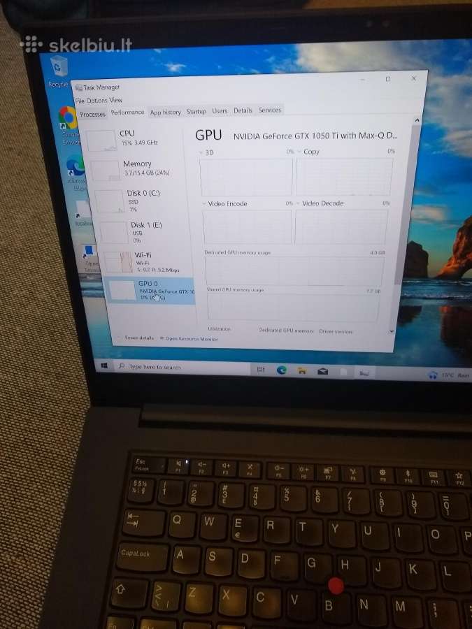 X1 extreme 15" 4k touch/i7/500/gtx - nuotraukos Nr. 4