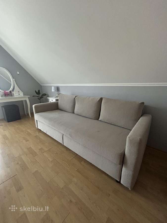 Trivietė sofa-lova, Faringe šviesiai pilk - nuotraukos Nr. 3