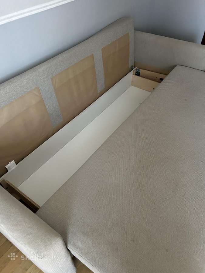 Trivietė sofa-lova, Faringe šviesiai pilk - nuotraukos Nr. 4