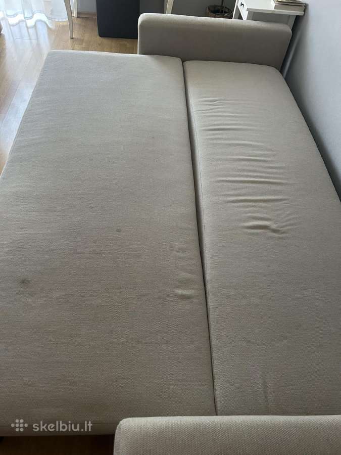 Trivietė sofa-lova, Faringe šviesiai pilk - nuotraukos Nr. 5