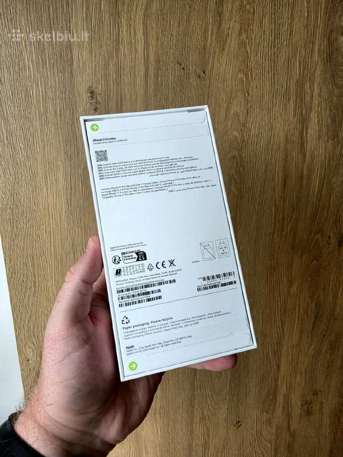 Naujas! Apple iPhone 17 Pro Max, 512gb (Blue) - nuotraukos Nr. 2