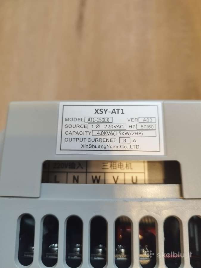 Dažnio keitiklis Xsy-at1 (1.5kw / 8a) - nuotraukos Nr. 3