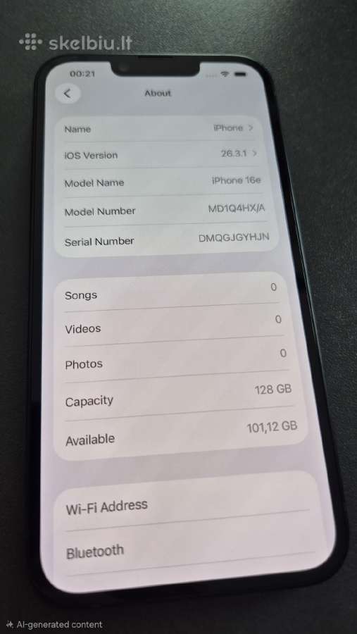 iPhone 16e - nuotraukos Nr. 5
