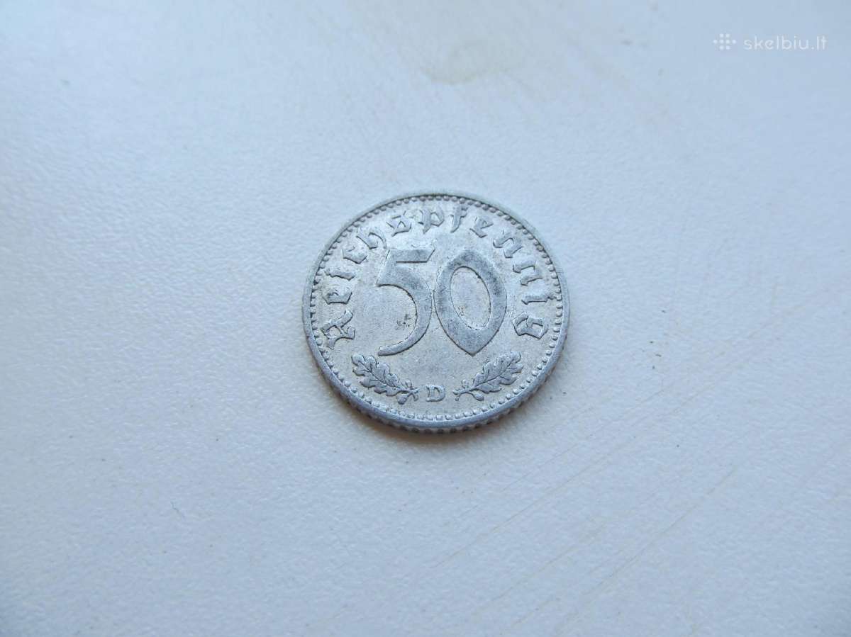 50 reichspfennig , Vokietija , 1935 Ad - nuotraukos Nr. 3