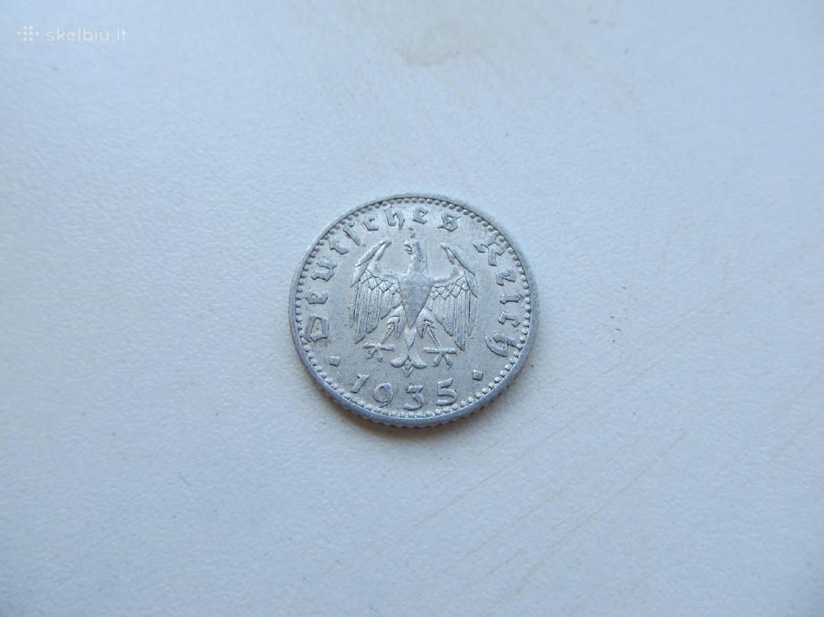 50 reichspfennig , Vokietija , 1935 Ad - nuotraukos Nr. 4