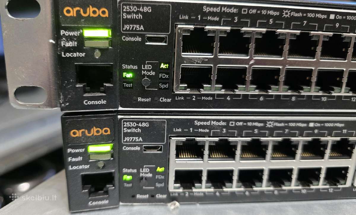 Hp Procurve 1810g-24 Aruba 3com Cisco 40gbe ir kt. - nuotraukos Nr. 11