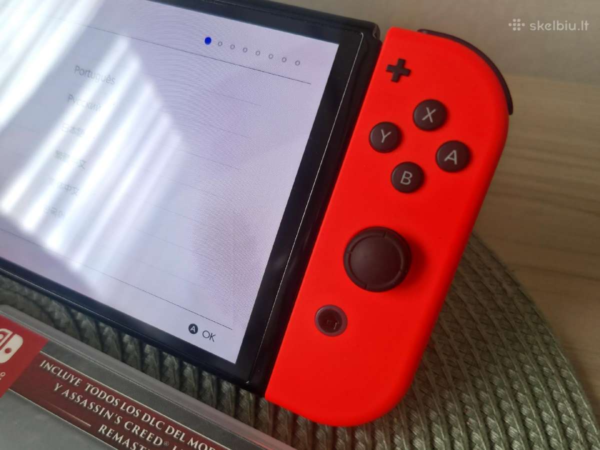 Nintendo switch oled su priedais - nuotraukos Nr. 3