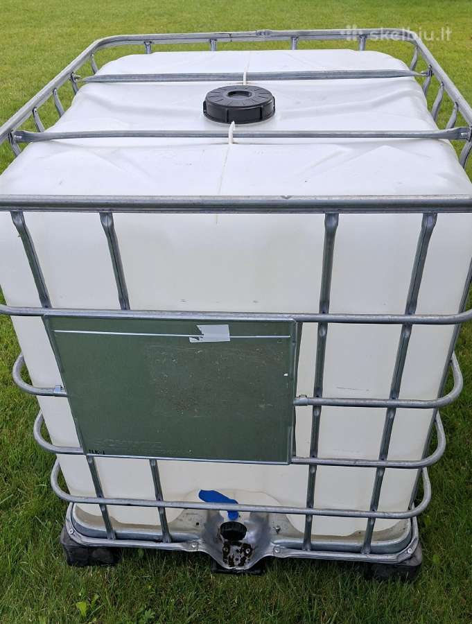Ibc maistinė talpa 1000l plauta - nuotraukos Nr. 3