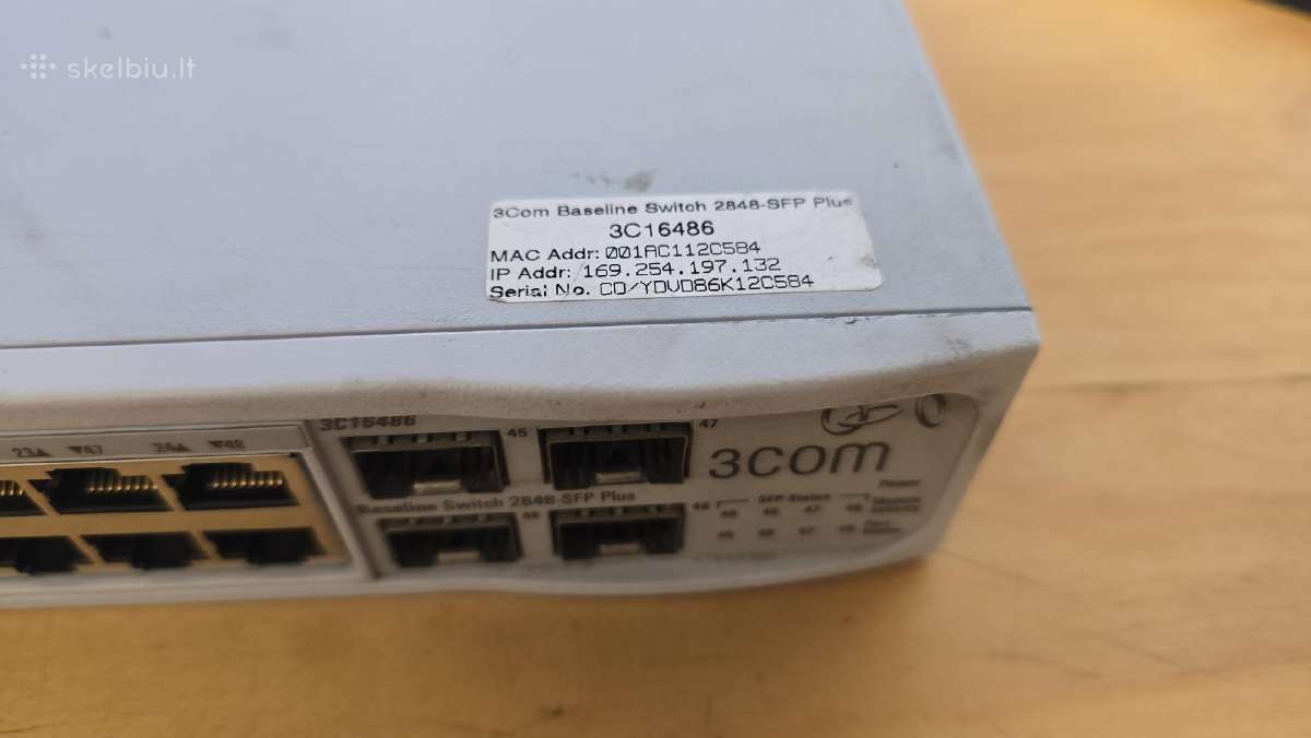 Hp Procurve 1810g-24 Aruba 3com Cisco 40gbe ir kt. - nuotraukos Nr. 15