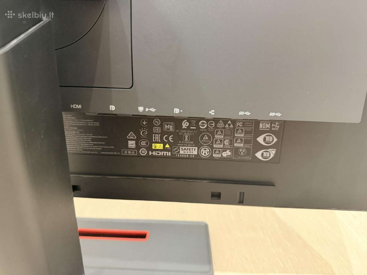Lenovo Thinkvision P24h-20 24 Qhd Ips Usb-c - nuotraukos Nr. 4