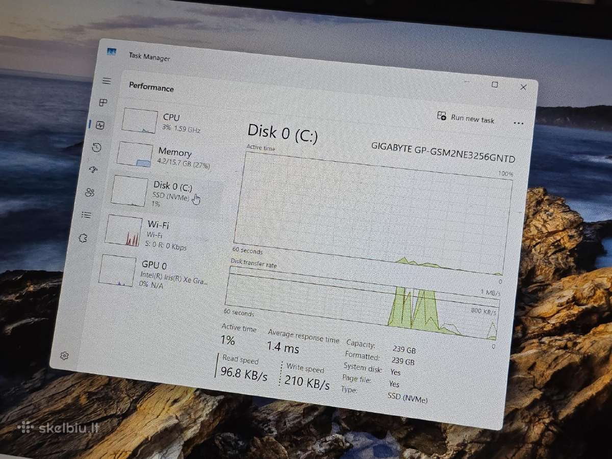 Lenovo E15 Gen 2 Intel i5-11 Gen, Ddr4 16gb - nuotraukos Nr. 7