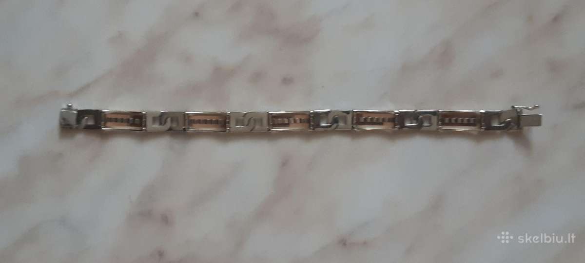 Auksine apyranke balto su raudonu 22,5gr 585praba - nuotraukos Nr. 8