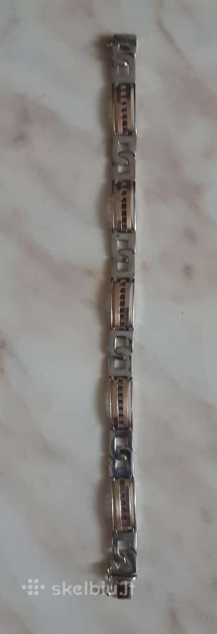 Auksine apyranke balto su raudonu 22,5gr 585praba - nuotraukos Nr. 7