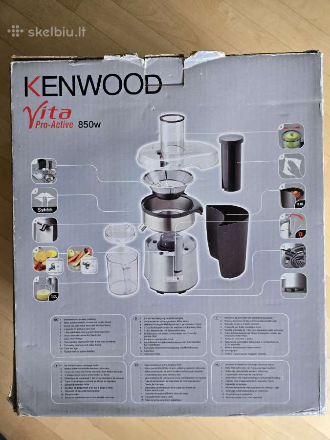 Kenwood sulčiaspaudė pro-active 850w - nuotraukos Nr. 3