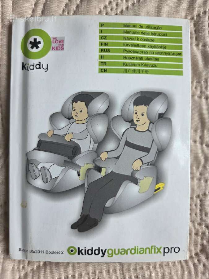 Vaikišką kėdutė Kiddy Guardianfix Pro (9–36 kg) - nuotraukos Nr. 11