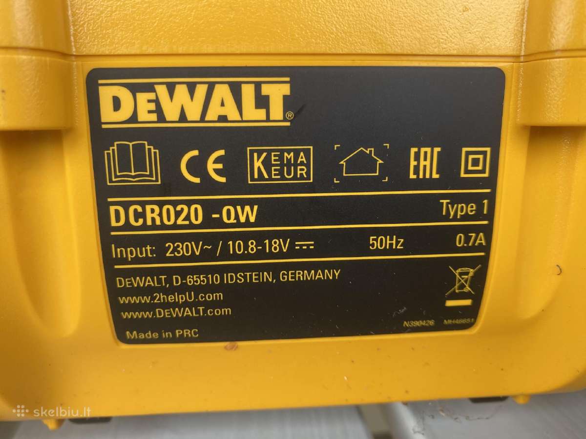 Dewalt radijas Dcr020-qw - nuotraukos Nr. 2