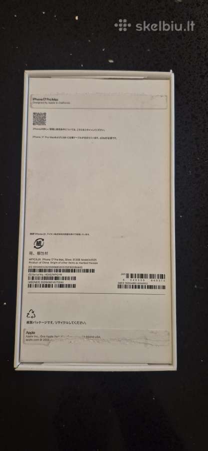 iPhone 17pro max 512gb - nuotraukos Nr. 4