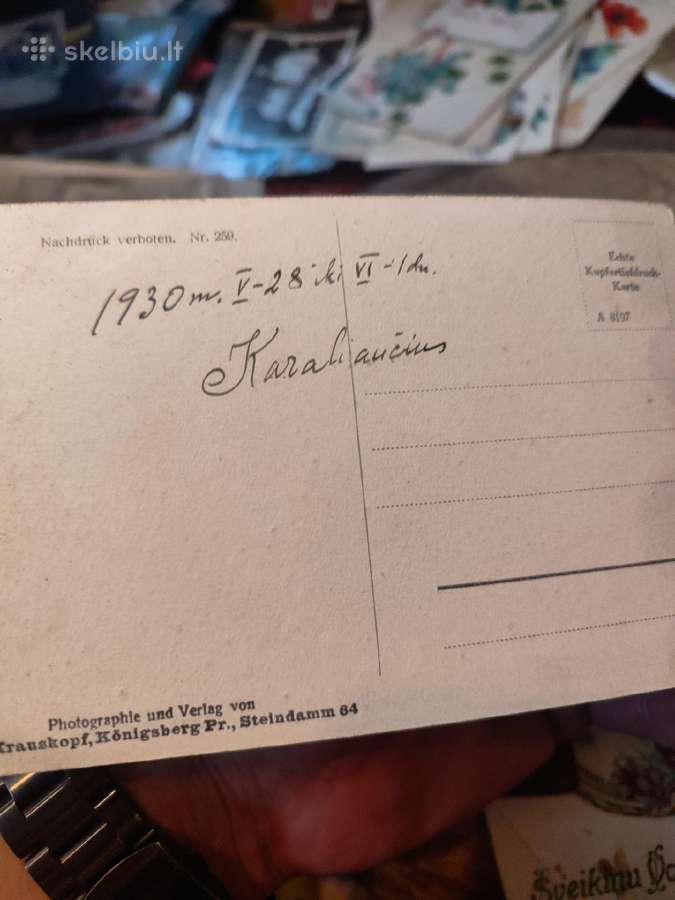 8 tarpukario atvirutės su Lt metrikais - nuotraukos Nr. 7