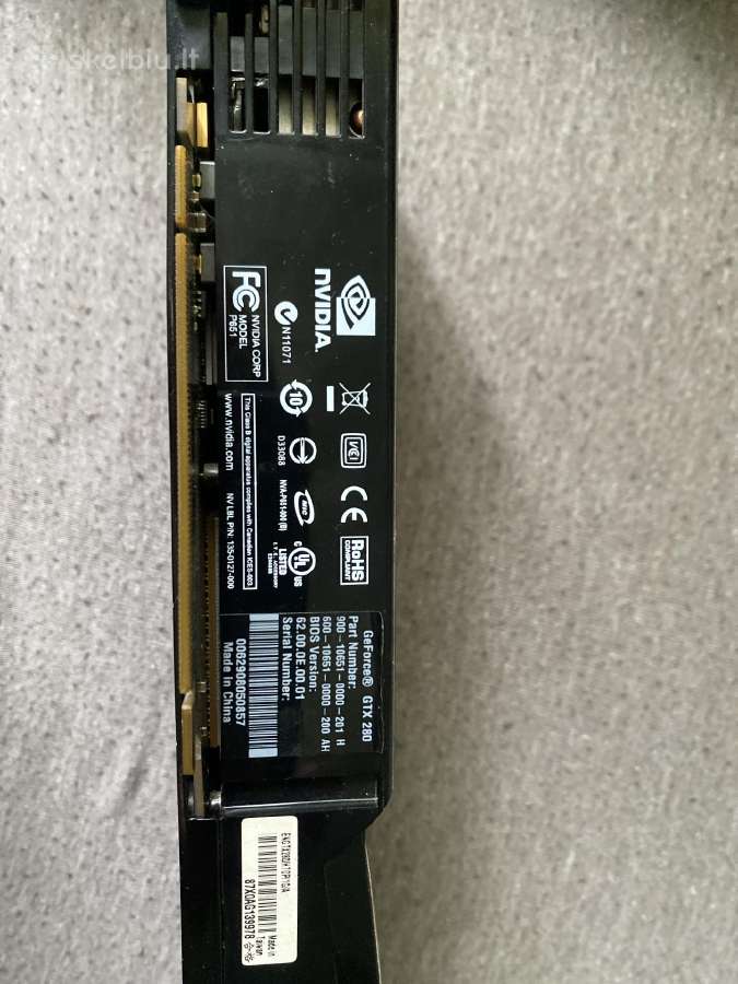 Nvidia Geforce Gtx 280 Sli rinkinys - nuotraukos Nr. 2