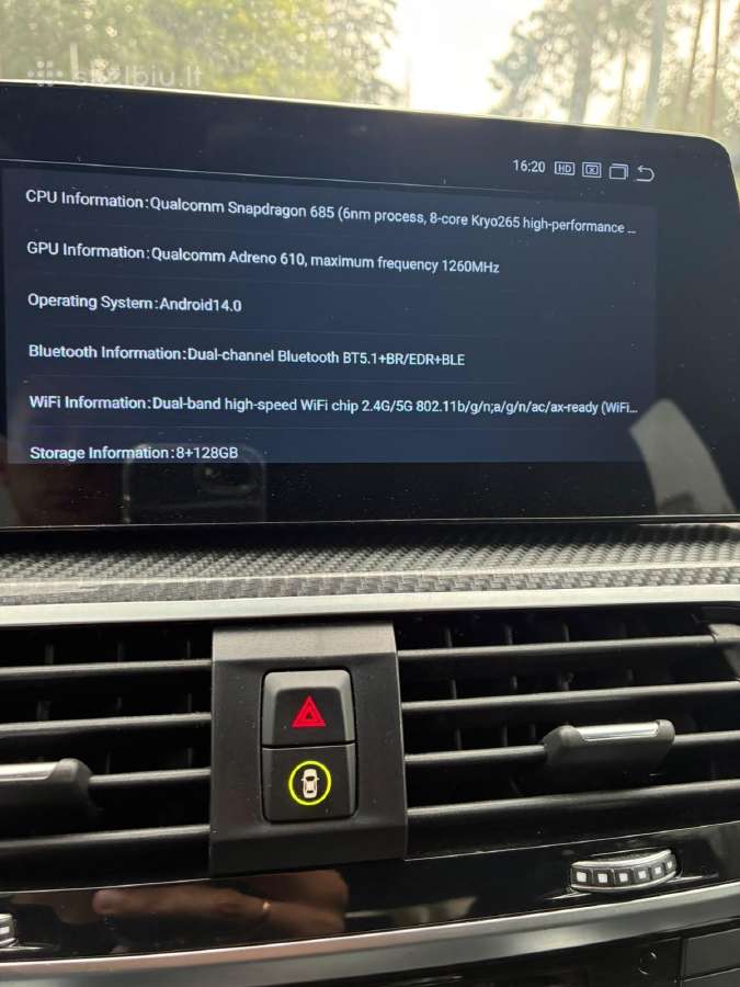 Android ekranas Bmw x3 g01 - nuotraukos Nr. 3