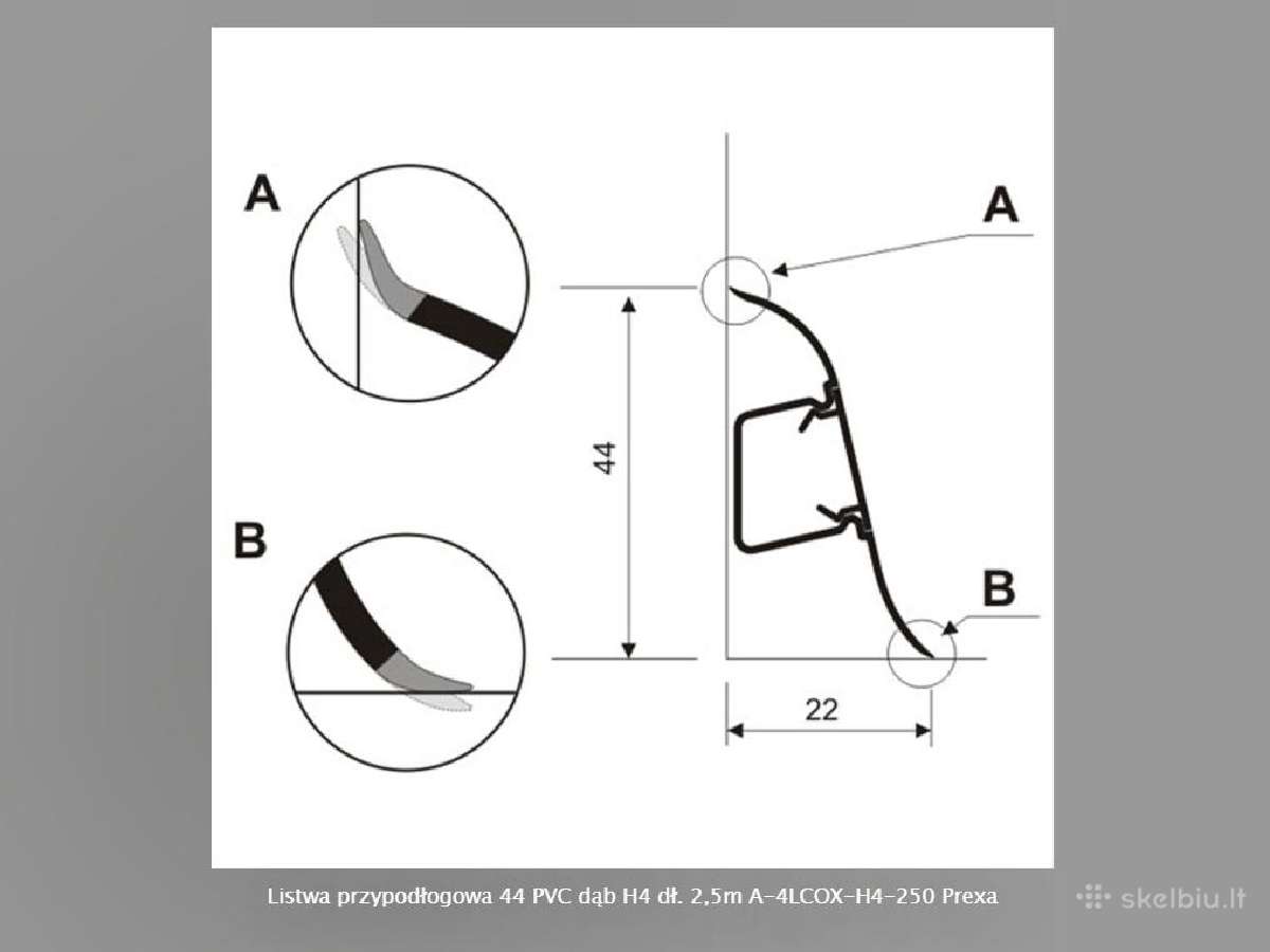 Midas Pvc grindjuostės 2.5m - nuotraukos Nr. 9
