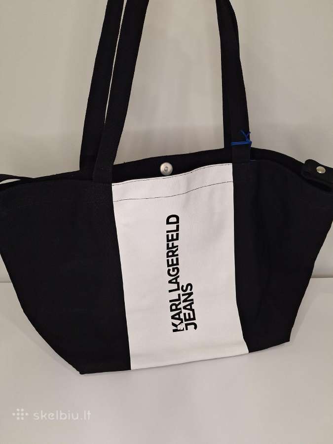 Karl Lagerfeld Jeans didelė shopper rankinė nauja - nuotraukos Nr. 5