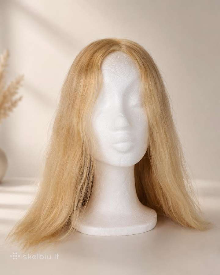 100 % natūralių žmogaus plaukų perukas, 40–50 cm - nuotraukos Nr. 3