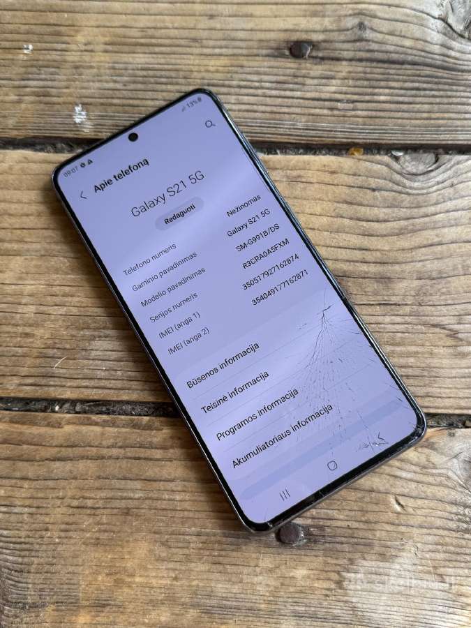 Samsung Galaxy S21 128gb Black - nuotraukos Nr. 6