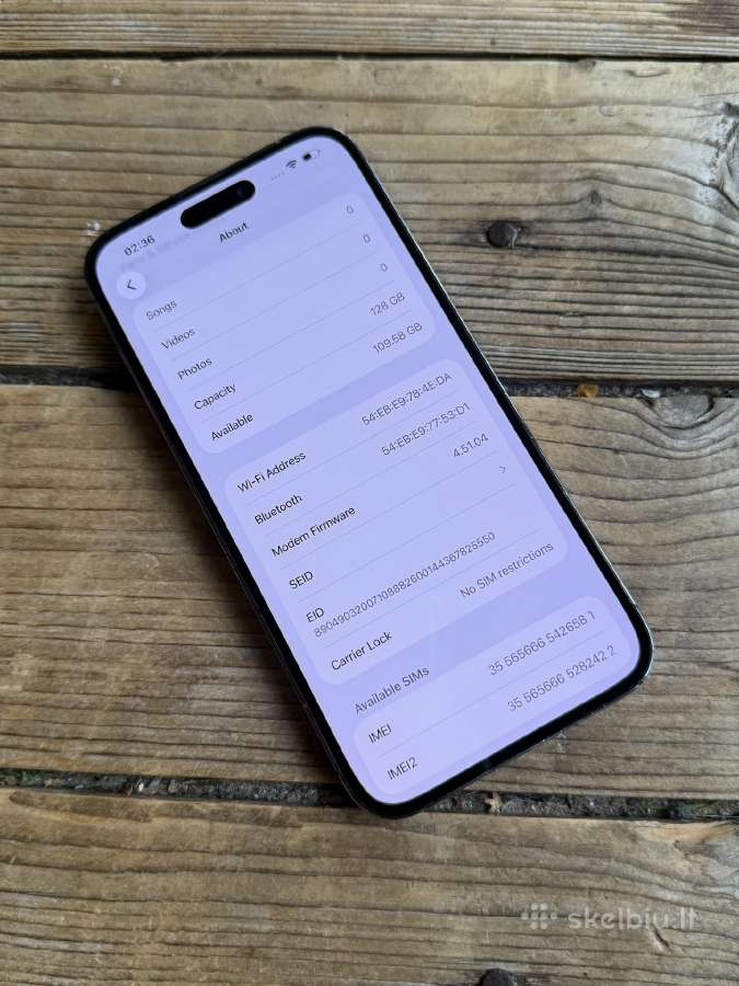 Apple iPhone 14 Pro Max 128gb Deep Purple - nuotraukos Nr. 7