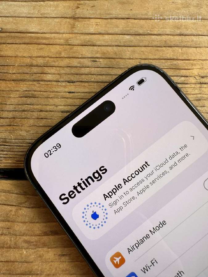 Apple iPhone 15 Pro 128gb Black Titanium - nuotraukos Nr. 6