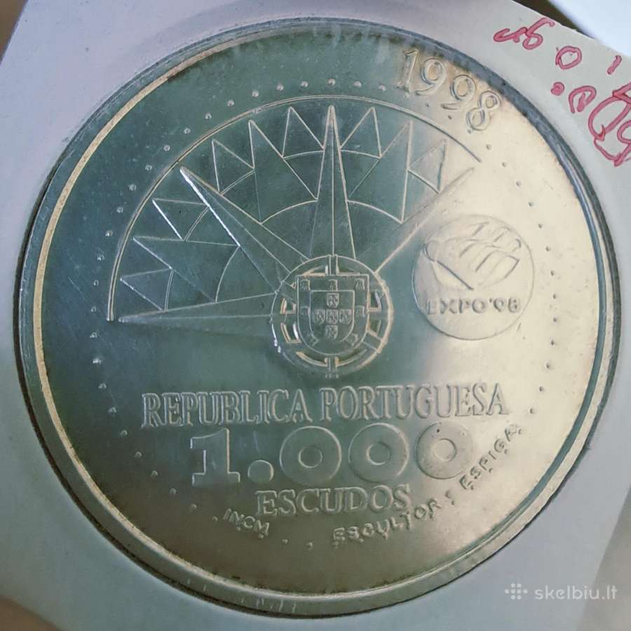 1998 Portugalija 1000 eskudų - nuotraukos Nr. 2
