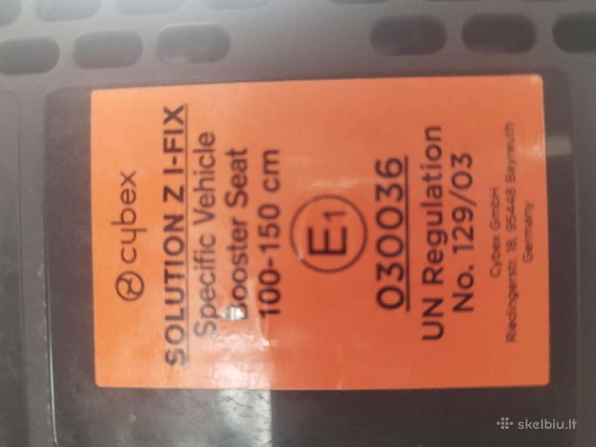 Automobilinė kėdutė Cybex Solution Z i-fix - nuotraukos Nr. 3