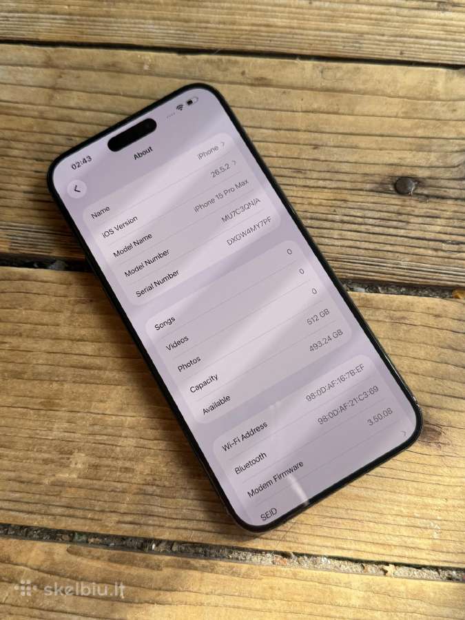 Apple iPhone 15 Pro Max 512gb Black Titanium - nuotraukos Nr. 8