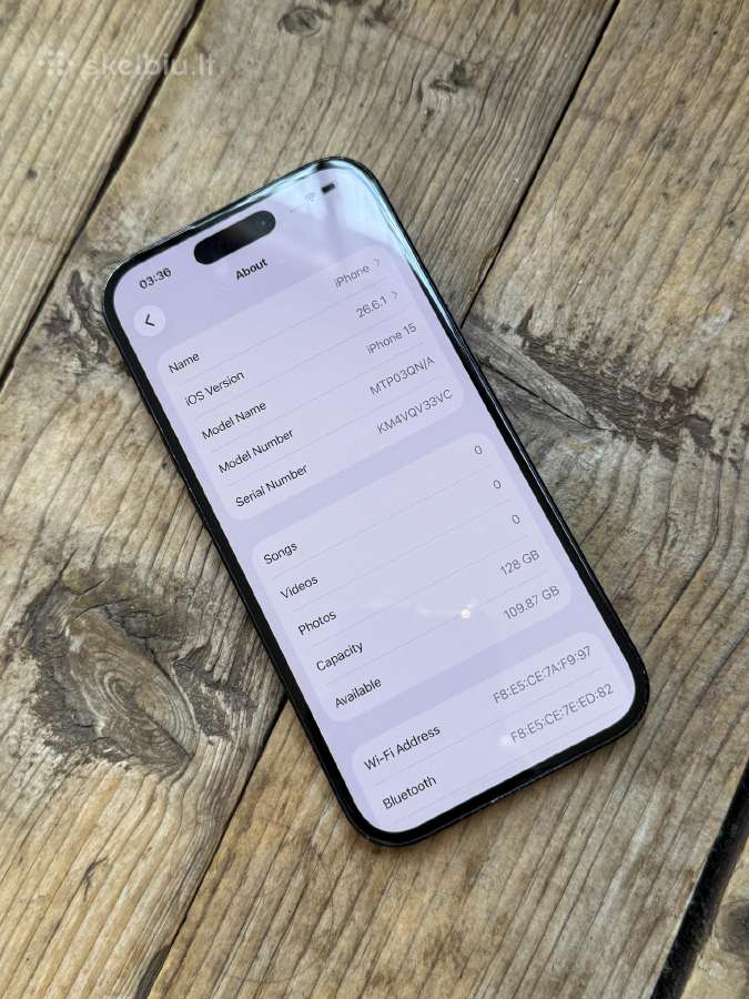 Apple iPhone 15 128gb Black - nuotraukos Nr. 8