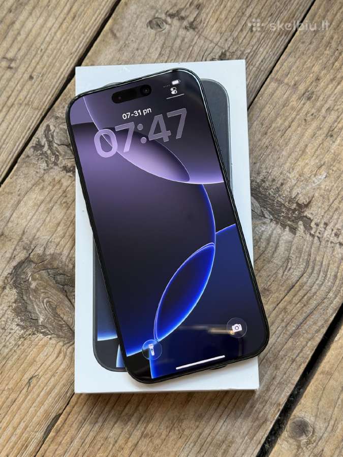 Apple iPhone 16 Pro 128gb Black Titanium - nuotraukos Nr. 3
