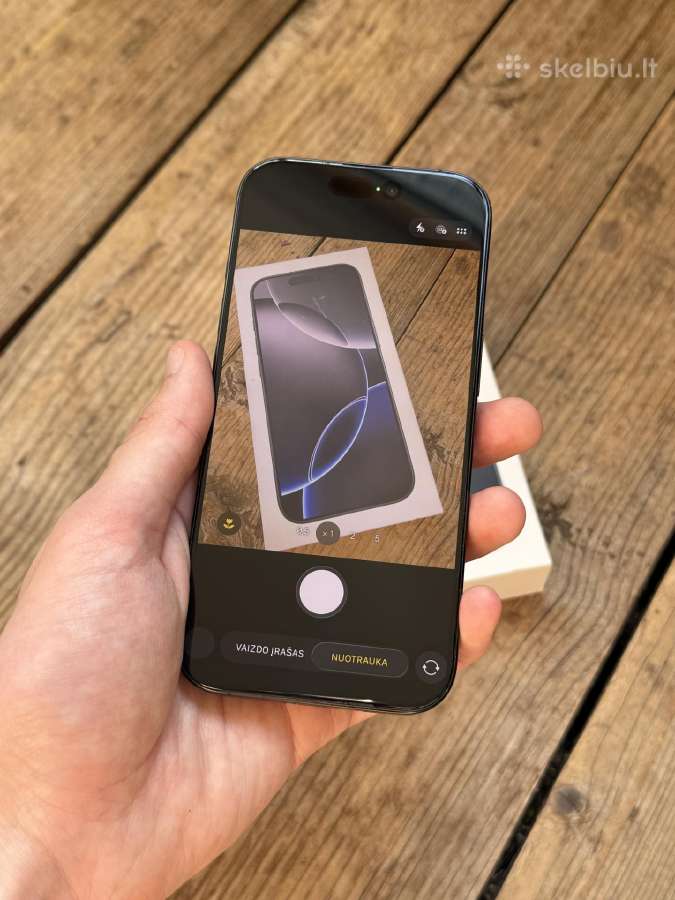 Apple iPhone 16 Pro 128gb Black Titanium - nuotraukos Nr. 8