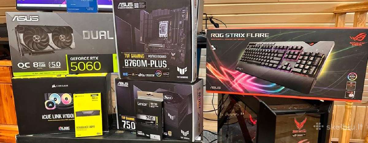Asusrog13600kf,ddr5 32gb,SSD M2 1t,rtx 5060+oled4k - nuotraukos Nr. 19