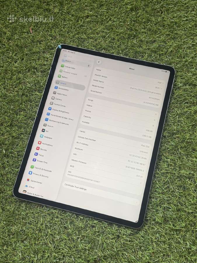 Apple iPad Pro 12.9 3rd Gen 256gb WiFi + Cellular - nuotraukos Nr. 7
