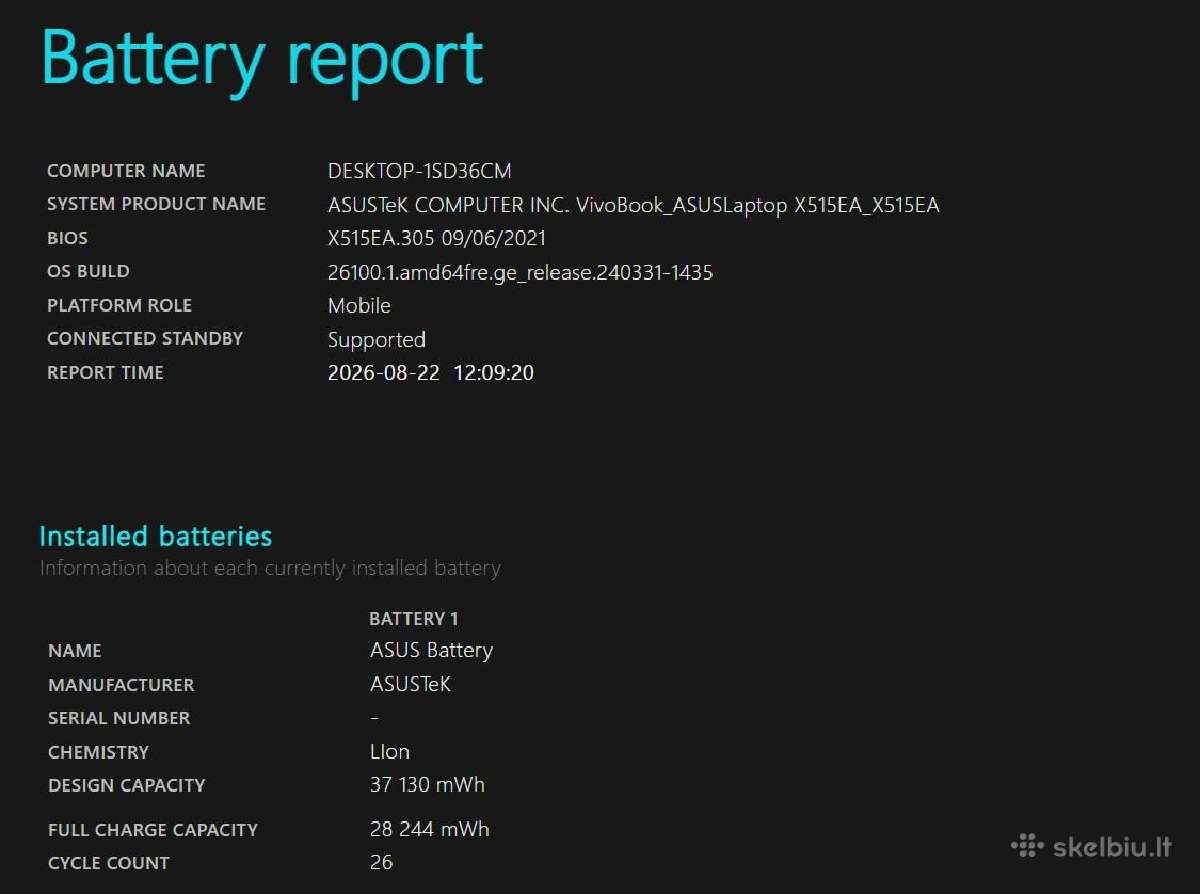 Asus X515ea - nuotraukos Nr. 12