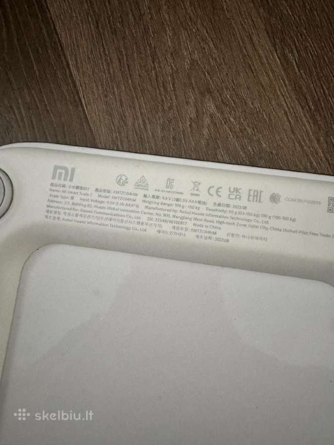 Xiaomi Mi Smart Scale 2 svarstyklės - nuotraukos Nr. 2