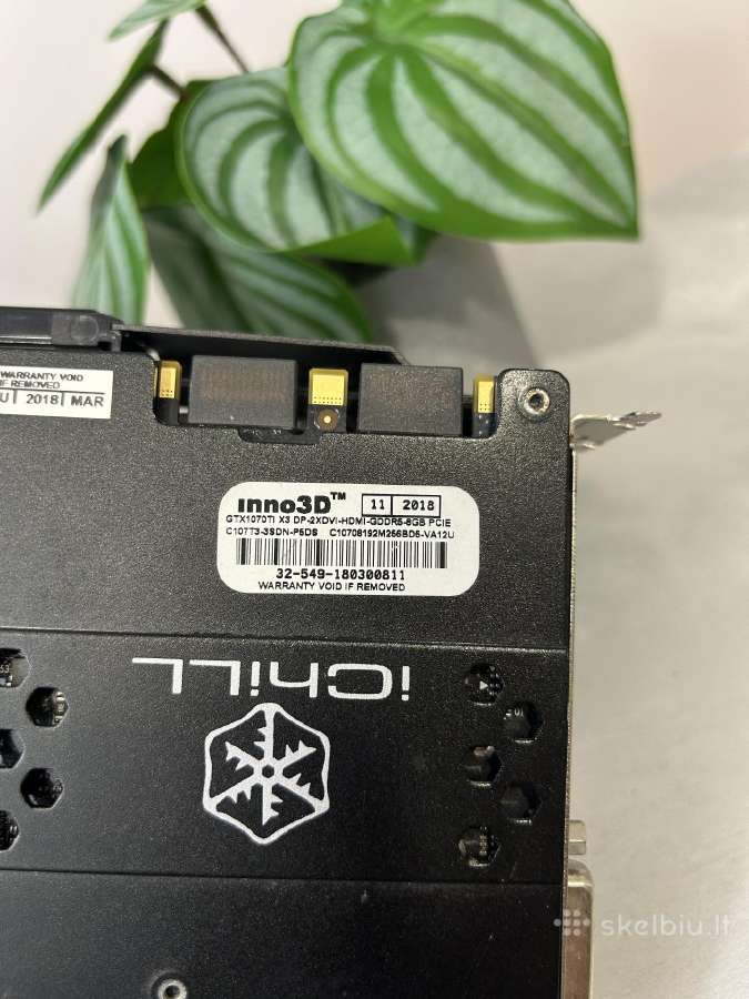 Vaizdo plokštė ichill 1070ti 8gb - nuotraukos Nr. 4