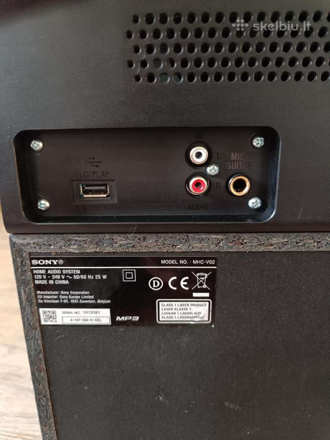 Sony Mhc-v02 - nuotraukos Nr. 6